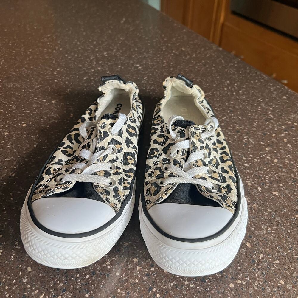 Converse Chuck Taylor All Star Shoreline Cheetah Print Women's Size 10 Shoes - Picture 11 of 11